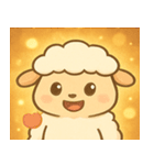 キラキラモコモコひつじ@SFW（個別スタンプ：14）