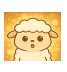 キラキラモコモコひつじ@SFW（個別スタンプ：15）