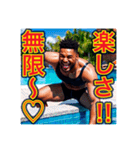 テンション100%♡ゲイの黒人（個別スタンプ：17）