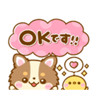 かわいいチワワ♡カラフルふきだし（個別スタンプ：6）
