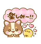かわいいチワワ♡カラフルふきだし（個別スタンプ：10）
