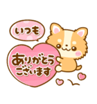かわいいチワワ♡カラフルふきだし（個別スタンプ：24）