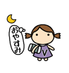 イニシャルV 女の子（個別スタンプ：4）