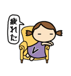 イニシャルV 女の子（個別スタンプ：7）