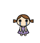 イニシャルV 女の子（個別スタンプ：10）