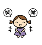 イニシャルV 女の子（個別スタンプ：13）