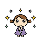 イニシャルV 女の子（個別スタンプ：28）