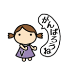 イニシャルV 女の子（個別スタンプ：30）