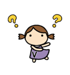 イニシャルV 女の子（個別スタンプ：35）