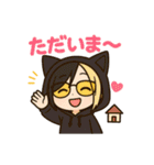 黒猫にゃんこ少年の毎日スタンプ（個別スタンプ：7）