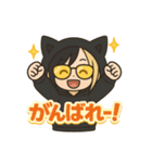 黒猫にゃんこ少年の毎日スタンプ（個別スタンプ：30）
