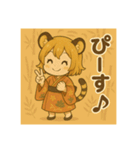 干支童子 寅のはげまし帖（個別スタンプ：21）