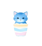 夏の挨拶！ねこアイスで暑中・残暑お見舞い（個別スタンプ：16）