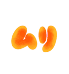 動く♥カラフル手描き文字でネガティブ（個別スタンプ：1）