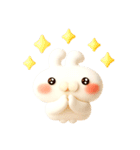 とびだす★ぷくぷく3D★ねことうさぎ（個別スタンプ：17）