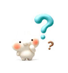とびだす★ぷくぷく3D★ねことうさぎ（個別スタンプ：20）