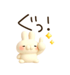 とびだす★ぷくぷく3D★ねことうさぎ（個別スタンプ：23）
