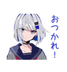 パンクセーラー女子★チケット場所合図（個別スタンプ：3）