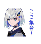 パンクセーラー女子★チケット場所合図（個別スタンプ：16）