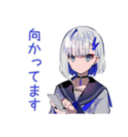 パンクセーラー女子★チケット場所合図（個別スタンプ：32）