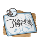 シマエナガ×書き置き風スタンプ（個別スタンプ：10）