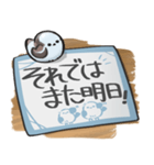 シマエナガ×書き置き風スタンプ（個別スタンプ：40）