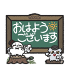 フクロウ＆ミミズク×黒板スタンプ（個別スタンプ：1）