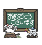 フクロウ＆ミミズク×黒板スタンプ（個別スタンプ：19）