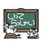フクロウ＆ミミズク×黒板スタンプ（個別スタンプ：32）