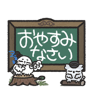 フクロウ＆ミミズク×黒板スタンプ（個別スタンプ：39）