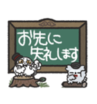 フクロウ＆ミミズク×黒板スタンプ（個別スタンプ：40）