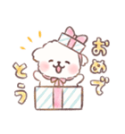 もしゃもしゃマルチーズ 水彩タッチ（個別スタンプ：25）