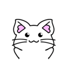 動くしろねこ 福ちゃん2（個別スタンプ：3）