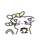 動くしろねこ 福ちゃん2（個別スタンプ：6）