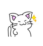 動くしろねこ 福ちゃん2（個別スタンプ：13）