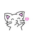 動くしろねこ 福ちゃん2（個別スタンプ：16）