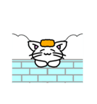 動くしろねこ 福ちゃん2（個別スタンプ：18）