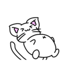 動くしろねこ 福ちゃん2（個別スタンプ：20）