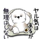 シーズー犬 2025 「ネガティブ・いじけ虫」（個別スタンプ：5）