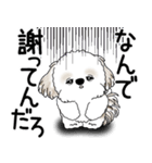 シーズー犬 2025 「ネガティブ・いじけ虫」（個別スタンプ：12）