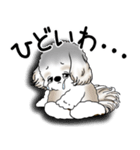 シーズー犬 2025 「ネガティブ・いじけ虫」（個別スタンプ：15）