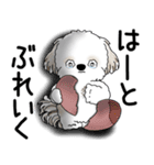 シーズー犬 2025 「ネガティブ・いじけ虫」（個別スタンプ：34）