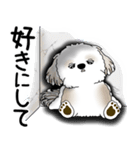 シーズー犬 2025 「ネガティブ・いじけ虫」（個別スタンプ：38）