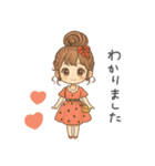 リボンちゃんの毎日スタンプ1（個別スタンプ：1）