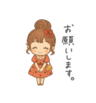 リボンちゃんの毎日スタンプ1（個別スタンプ：4）