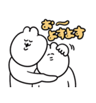 送りやすそうな送りにくそうなゆるうさ（個別スタンプ：9）