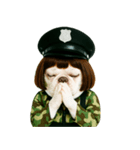 ボブヘアーのブルドッグ兵士（個別スタンプ：30）
