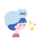 【デカ文字】ネコかぶりちゃんズ（個別スタンプ：8）