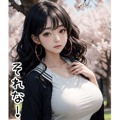 [LINEスタンプ] 唯美セーラー服の女の子の日常用語2