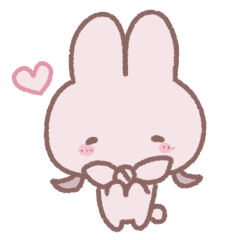 [LINEスタンプ] うさぎのふりした女の子